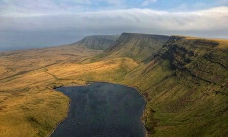 A view of the western Brecon peaks.