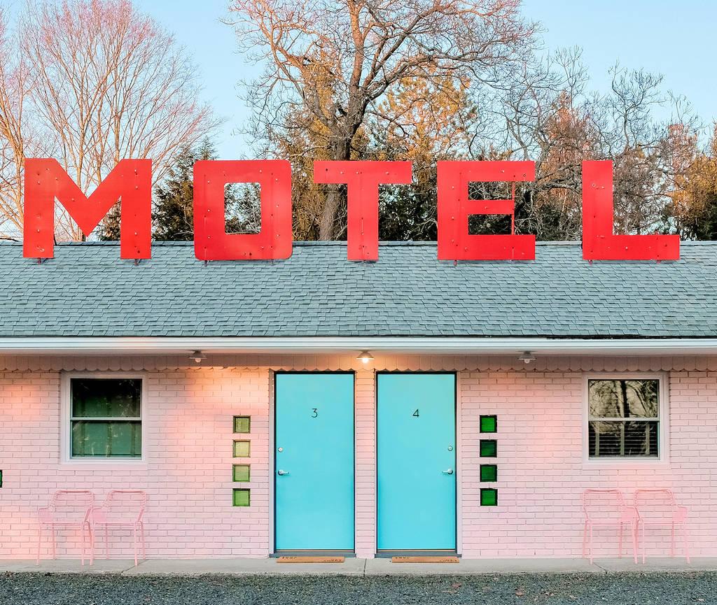 A photograph from the Accidentally Wes Anderson exhibition
