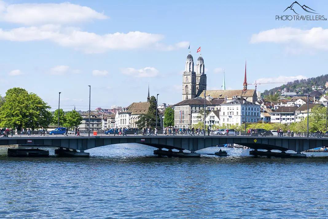 Das Grossmünster ist immer sichtbar