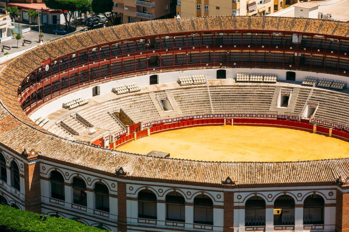 From Monte Gibralfaro you can also get an excellent view of the bullring of Málaga, Spain - © Grisha Bruev / Shutterstock
