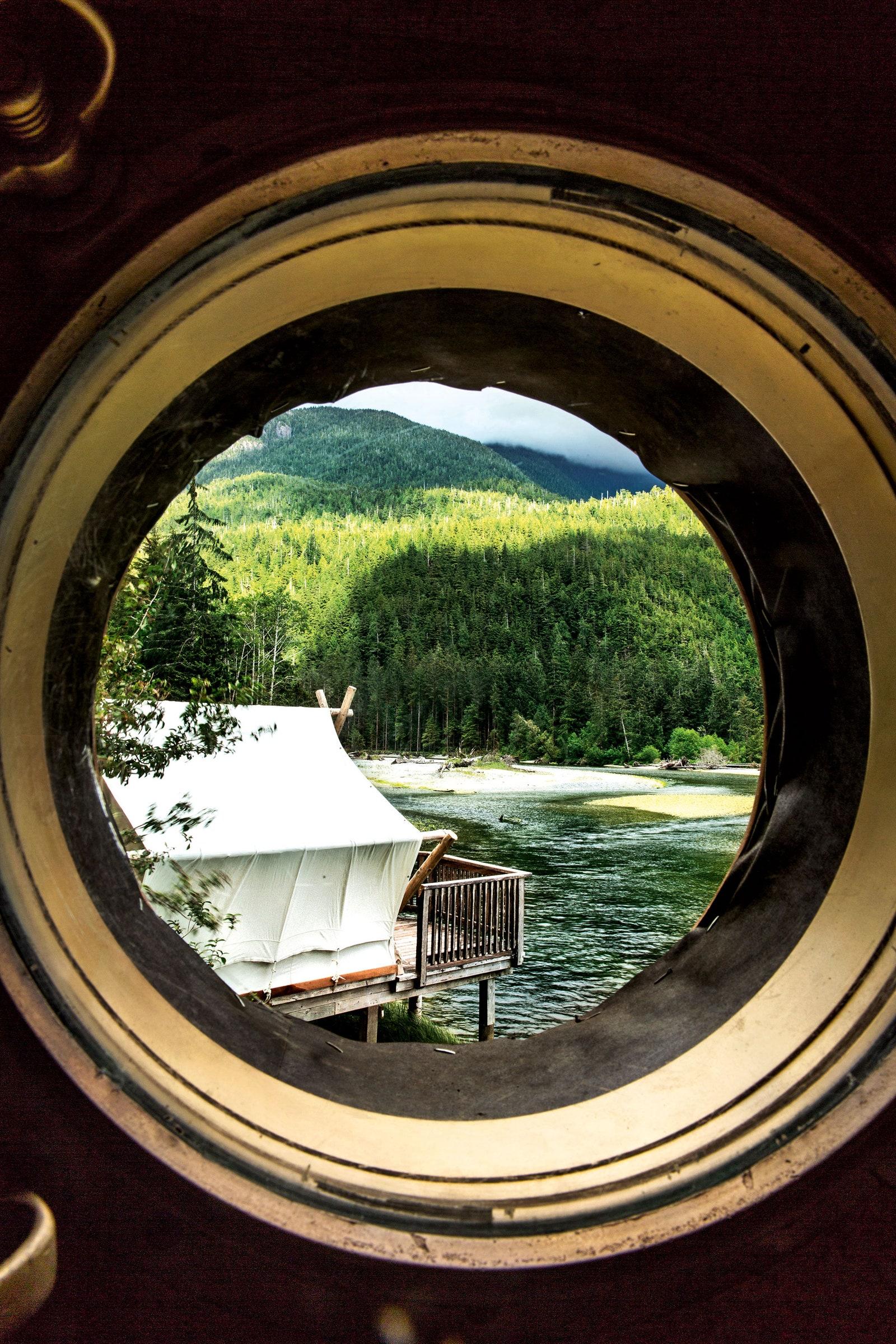 A guest tent at Clayoquot